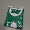 St Patricks Day Shirt Women Luck Shamrock Shirts Cute Saint Patricks Day Crop Top Irish Raglan Shirt (Green, L)
