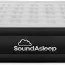 SoundAsleep Products Dream Series Luxury Air Mattress, ComfortCoil Technology, Built-in High Capacity Pump for Home, Camping- Double Height, Adjustable, Inflatable Blow Up, Portable - Full Size