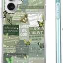 Bible Verses Christian Jesus Quotes Collage Pattern Phone Cover,Trendy Soft TPU Protective Case for iPhone 16 Plus,#4