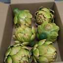 Artificial Artichoke Vegetables Wedding Party Home Decor Set of 6 (Large, Green)