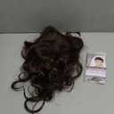 Sallcks Womens Brown Wig Long Layered Brown Wigs with Bangs 80s Vintage Cosplay Costume Disco Hair Wig (9 x 7 x 1 inches)