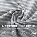 Rouen Golf Shirts for Men Moisture Wicking Lightweight Dry fit Performance Sports Stripe Collared Golf Polo Shirts for Men (Gray, XXL)