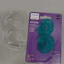 Philips Avent Soothie 0-3 Months Orthodontic Baby Pacifiers, 100% Silicone Pacifiers, One Piece, BPA-Free, Green, 4 Pack, Model SCF190/41