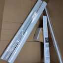 Cordless Light Filtering Mini Blind, 23 x 42 in, Pearl White