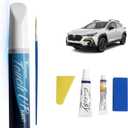 K1X Crystal White Pearl Tricoat Touch Up Paint for SUBARU Exact Match, Car Paint Scratch Repair kit, 2 in 1 Scratch Remover Pen with Color-Matched Rapid Drying of Paint Coating