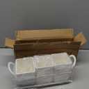 KAQAHIDO Utensil Caddy with Drain Holes, Cutlery Organizer for Kitchen Countertop Drawer 3pcs Bins Set Silverware Holder for Spoon, Fork and Knife, White