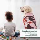 Kuoser Recovery Suit for Dogs Cats After Surgery, Professional Pet Recovery Shirt Dog Abdominal Wounds Bandages, Substitute E-Collar & Cone,Prevent Licking Dog Onesies Pet Surgery Recovery Suit M