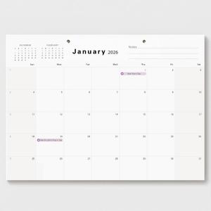 8 x Desk Calendar (Jan.2026 Jun.2027) 17" 12.4" with Marked Holidays and 234 Stickers, Large 18 Months Desk Calendar 2026 for Office, Home, School