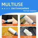 4 x Extra Sticky Pet Hair Remover Lint Roller, 4 Refills (360 Sheets) + 2 Handles, Easy Tear No Residue for Clothes, Couch, Furniture and Car Seats