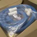 1.5" 6ft Swimming Pool Filter Pump Hose Replacement Kit, fit for Above Ground Swimming Pool Vacuum Skimmer 1 1/2" Filter Hose and for 1.25/1.5" Adapter Fittings -2 Hoses, 2 Adapters, 2 Tapes, 4 Clamps