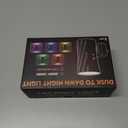 Led Night Lights Plug into Wall, 3000K/5000K Switchable, 2 Pack, Plug in Night Light, 0-100LM Dimmable Night Light, Modern Nightlights, Dusk To Dawn Sensor for Bedroom Bathroom Kitchen Stairs