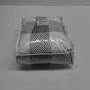 Electric Heated Blanket Throw 50" x 60" Full Body Size Fast Heating Blanket, 100% Polyester Flannel, 4 Heating Levels 4 Hours Auto-Off, ETL Certified Machine Washable (Grey White Plaid)