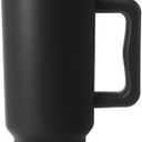 Simple Modern 40 oz Trek Tumbler with Handle and Straw Lid | Cup Holder Friendly Insulated Stainless Steel Travel Mug | Midnight Black