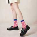 Birthday Gifts for Men Women,Fathers Day Mothers Day Christmas Gifts for Dad Mom Grandparents Friends,Funny Socks (Pink)