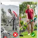 Upgraded Weed Eater Handle, Ergonomic Trimmer Grip with Shoulder Harness, Back Saver String Trimmer Handle Extension, Weed Eater Attachments for Lawn Care & Landscaping, Standard Size