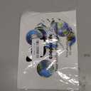 48pcs Earth Globe Cupcake Toppers Earth Day Party Decorations Globe World Map Theme Cake Cupcake Picks for Travel Around The World Birthday Party Earth Day Baby Shower Supplies