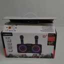 Karaoke Machine for Adults and Kids with 2 UHF Wireless Microphones,Portable Bluetooth Speaker PA Speaker System with LED Party Lights for Home Party, Picnic,Car,Outdoor/Indoor/Birthday Gifts (Grey)