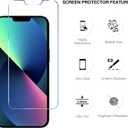 2 x Tempered Glass Screen Protector for iPhone 14 Plus and iPhone 13 Pro Max (3 Pack) -- Toughened Glass Protective Cover for 6.7-inch Apple iPhones -- [Ultra Clear] [Case Friendly] [Easy Install]