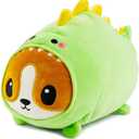 Amazon.com: JOYIN Stuffed Animal, Kawaii Dinosaur Plush Toy, 11" Soft Plushie with Corgi Face, Cute Pillow for Kids and Adults, Birthday Surprise Gift for Boys and Girls, Gifts for Christmas : Toys & Games
