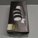 EZVALO Picture Lights for Wall, Rechargeable Battery Magnetic Poster Lights with 3 Color Temps & 12 RGB, Remote Dimmable Timer Light, Wall Decor Light for Art Display (6 Pack with Charging Station) (Black)