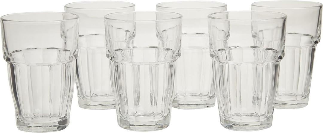 Bormioli Rocco 21.75 oz. Rock Bar Stackable Super Cooler Glass, (Set of 6)