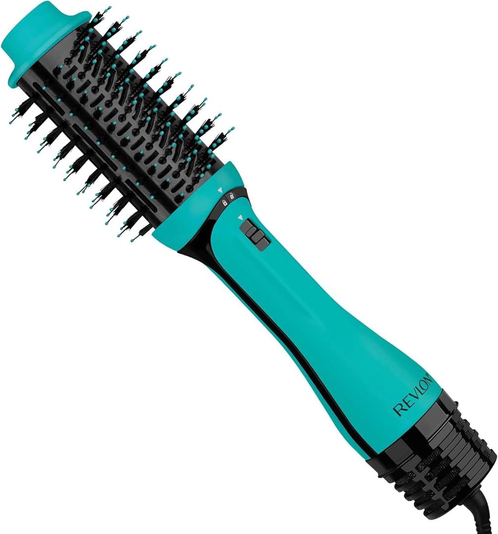 REVLON One Step Volumizer Plus Hair Dryer and Styler | More Volume, Less Damage, and More Styling Control for Easy and Fast Salon-Style Blowouts, Plus Travel Friendly (Teal)