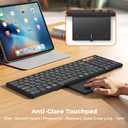 MEETION New Foldable Bluetooth Keyboard with Touchpad, Portable Wireless Keyboard with Numeric Keypad, Full-Size Rechargeable Business Travel for iPad Phone Laptop PC iOS, 2026 New Upgrade