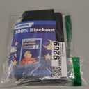 G-WACK Blackout Curtains for Bedroom,Portable No-drill Blackout Blinds for Indoor Windows with Upgraded Hook&Loop,Thermal Insulated Shades Black out Window Cover for Nursery,Travel,RV(37" x 72",Black)