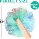 20 Pack Mini Bath Sponges Bulk 20G, Small Mesh Shower Loofah Pouf for Women Men Kids, Soft Exfoliating Body Scrubber Bath Ball, Shower Loofahs for Body Wash, Travel Gym Family, Assorted Colors