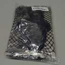 Leg Avenue Women's Lace Top Fishnet Stockings with Attached Garter Belt, Industrial Black, One Size