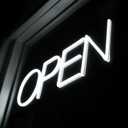 Open Signs for Business 12V/2A Ultra Bright LED Neon Open Sign 16 Inch Lighted Open Sign Electric Light Up Open Sign for Business Storefront Window Glass Door Retail Shop Store Bar Salon (White)