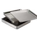 American Metalcraft SQ1010 Square Deep Dish Pan, Aluminum, 1" H, 10" W, 10" L