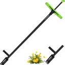 FLORA GUARD Weed Puller, 40" Stand Up Weeder Hand Tool, Long Handle Garden Weeding Tool with 4 Claws, Weed Remover for Lawn, Yard, Garden, Dandelion Picker,Weeder Tool