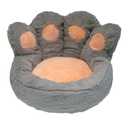 Cartoon Bear Paw Cat Claw Cushion - Half-Surround, Lazy One-Piece Sofa, Office Seat, Student Seat (Deep Space Gray, 60cm*70cm)