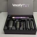 7-in-1 Hot Air Styler & Hair Dryer with 110,000 RPM High-Speed Motor Blow Dryer Brush for Fast Drying, Curling, Straightening & Volumizing  No Heat Damage  for All Hair Types  Violet