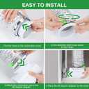 90 Degree Dryer Vent Elbow with 10ft Dryer Hose, Dryer Vent Duct Connector Kit, 90 Degree Dryer Vent Tight-Fit Connector Elbow for 4 Inch Dryer Duct Vent Hose.