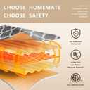 Homemate Heated Blanket Electric Throw - 50x60 Heating Blanket with 10 Fast Heat Levels 8 Hours Auto Off Soft Cozy Flannel Over-Heated Protection ETL Certification Keep Warming in Home
