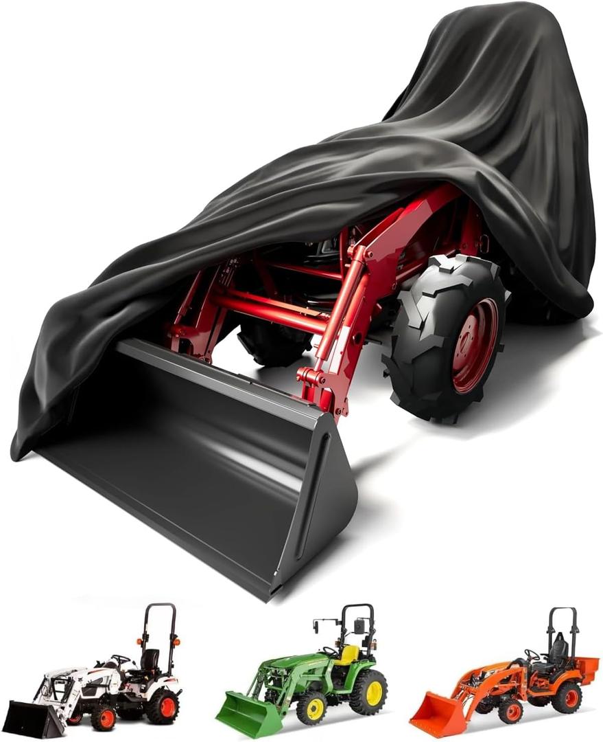 Tractor Cover, Tractor Covers Waterproof Heavy Duty, 600D Oxford Cloth Waterproof, UV Protection, Dustproof, Universal Tractor Cover189 L x 76 W x 86 H in