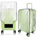 KSSZZCO Thicken Clear Luggage Cover Protector, 20" PVC Luggage Covers for Suitcase Waterproof Dustproof Anti-scratch Travel Suitcase Covers Case for Wheeled Luggage, Set of 2