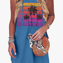 LUKYCILD Summer Dress Beach Dresses for Women Casual Mini Tank Sundresses Sleeveless Vacation Hawaiian Dresses XL