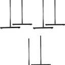 EZ Slide-On Grid Legs - Pack of 3 Sets - No Hardware Needed (Black)
