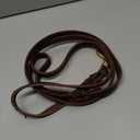 Leather Dog Leash 6ft x 5/8 inch,Strong Heavy Duty Genuine Leather Braided Dog Training Leash, Soft and Comfortable for Large Dogs, Medium Small Dogs (Brown, 6FT*5/8in)