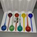 Plant Watering Globes Set of 8 - Large Self Watering Globes for Indoor & Outdoor Plants - Multicolored, Automatic, Glass Watering Bulbs for Daily Use, Plant Watering Devices