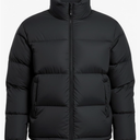 Men's Puffer Jacket Thickened Winter Coat Warm Stand Collar Color Block Zip Up Jacket Ski Bubble Coat Size L