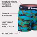Champion Boys' Everyday Active Lightweight Stretch Boxer Briefs - 4 Pack (Green, L)