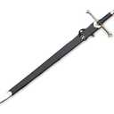 | Legendary Kings Sword Replica | Hand-Crafted Authentic Engraved Stainless Steel Blade | Wall Mount Plaque & Scabbard Included | Collectors Edition