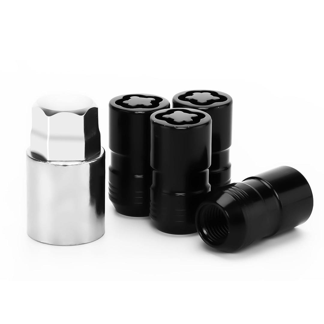 24216 Wheel Locks Nut M14x1.5 Fit for Acura MDX, Cadillac Escalade, Ford Explorer, Chevrolet Silverado, Toyota Tundra, Dodge RAM 13/16" Hex Key Cone Seat Wheel Lock Set