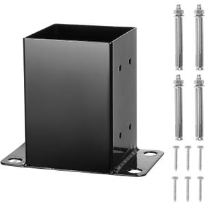 Post Base Heavy Duty Post Bracket Fence Deck Post Anchor for Deck Supports Porch Handrail Railing Posts Holders