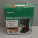 Single Serve Coffee Maker, Iced and Hot Coffee Machine for K Cup & Grounds, Compact Design, 40oz Removable Water Reservoir, 6 to 24 Oz Brew Sizes, Fits 7.3" Travel Mug, Black