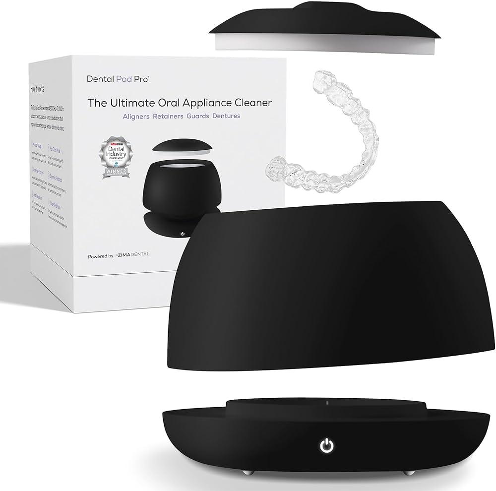 New Ultrasonic Retainer Cleaner Machine. Market-Leading, Best Aligner Cleaner, Nightguard Cleaner, Mouthguard Cleaner, Denture Cleaner, Ultrasonic Cleaner for Oral Dental Care